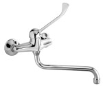 NOVASERVIS - Drezová batéria 150 mm lekárska páka Metalia 55 chróm 55070L/T,0