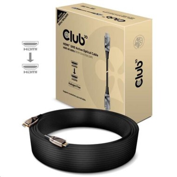 Club3D Predlžovací kábel HDMI 2.0 UHD / aktívny optický / HDR 4K 60Hz / MM / 50m (CAC-1391)