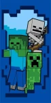 Jerry Fabrycs Minecraft Creeper Zombie JFK103250 osuška modrá 70x140