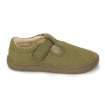 Chlapčenské barefoot papuče KIRBY KHAKI, Protetika, zelená - 24