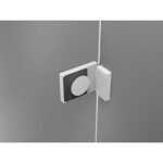 MEXEN/S - Lunar Duo sprchovací kút dvere krídlové pravá 105 x 100, transparent, biela 834-105P-100L-20-00