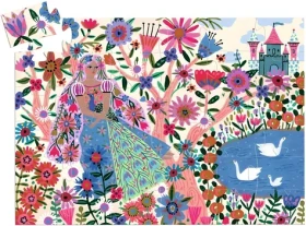 DJECO Puzzle Princezná a páv