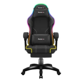 Huzaro Force 3.7 RGB čierna / Herná stolička / nastaviteľná / nosnosť až 140 kg / látka (HZ-FORCE 3.7 RGB BLACK)