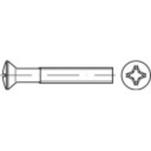 TOOLCRAFT TO-5432112 skrutky so zápustnou šošovkovou hlavou M8 40 mm krížová dražka Philips ocel glavanizované zinkom 100 ks; TO-5432112