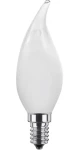 SEGULA LED sviečka Windstoß matná / Žiarovka / E14 / 3,2 W / 270lm / 2700K / stmievateľná (55316)