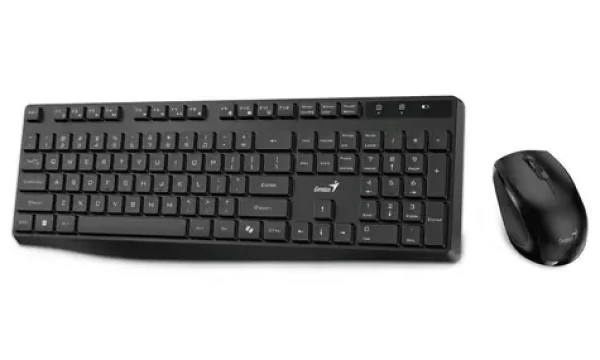 Genius KM-8206S čierna / bezdrôtový set 2.4GHz / Copilot / multimediálna / tichá / USB / CZ+SK layout (31340017409)