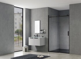 HOPA - Sprchové dvere BELVER BLACK - Farba rámu - Čierna, Rozmer A - 120 cm, Smer zatvárania - Univerzálny Ľavé / Pravé, Výplň - Číre bezpečnostné sklo - 8 mm BCBELV12BCN