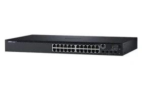 DELL Networking N1524P POE+ / 24x RJ-45 / riadený / 4X SFP+ 10GbE / 1RU (210-AEVY)