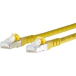 Metz Connect 1308453077-E RJ45 sieťové káble, prepojovacie káble CAT 6A S/FTP 3.00 m žltá s ochranou 1 ks; 1308453077-E