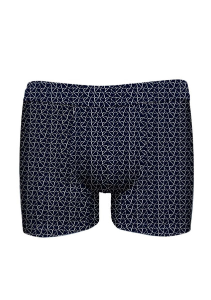 Pánske boxerky John Frank JFBUCWB606 LOCK M Tm. modrá