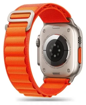 Tech-Protect Nylon Pre oranžový / Remienok pre Apple Watch / 42/44/45/49 mm