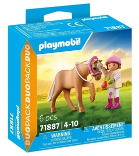 Playmobil® Duo-Pack 71887 Dievčatko s poníkom