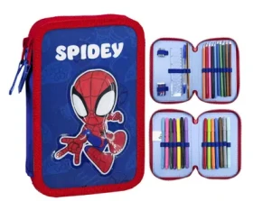 Cerdá Pencil Case Spidey - plne vybavený dvojposchodový peračník (10200743)