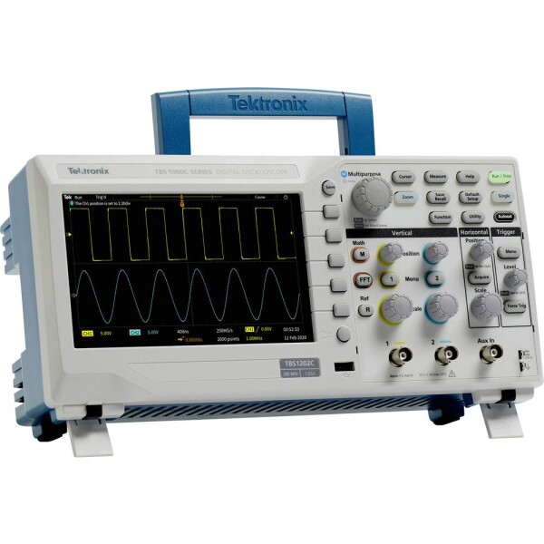 Tektronix TBS1102C digitálny osciloskop 100 MHz 1 GSa/s 20 kpts 8 Bit 1 ks; TBS1102C