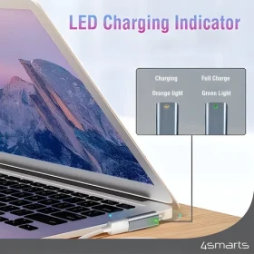 4smarts Adaptér USB-C - MagSafe 2 hviezdna šedá / Adaptér / 100W PD / pre MacBook Air a Pro (540466)