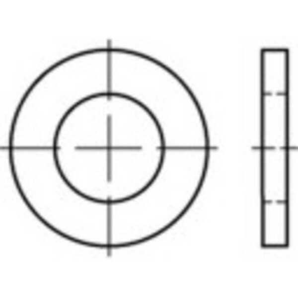 Podložka 51 mm 68 mm ocel glavanizované zinkom 50 ks TOOLCRAFT 135875; 135875
