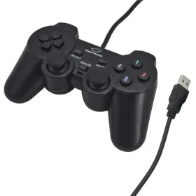 Esperanza EG102 Warrior gamepad čierna / vibračný systém / 12 tlačidiel / pre PC a PS3 (EG102)