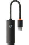 Baseus WKQX000001 Lite Series Redukcia USB-A na RJ45 čierna / 100 Mbps (WKQX000001)