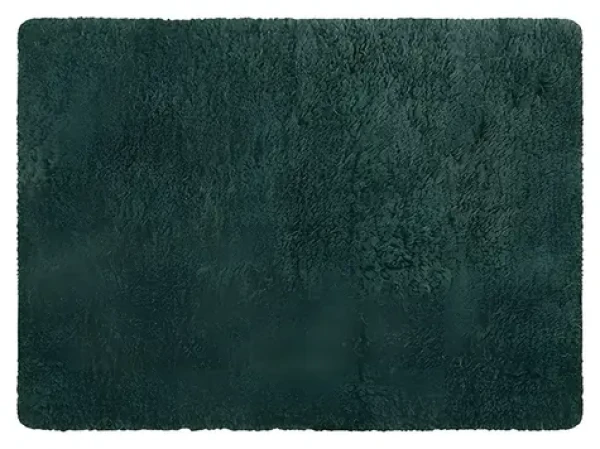 MSV MICROFIBER tmavo zelená / Kúpeľňová predložka / 50 x 70 cm / mikrovlákno / protišmyková
