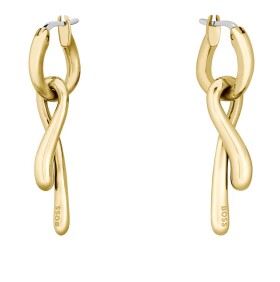 Hugo Boss Fashion pozlátené náušnice z ocele 2v1 1580704
