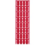 Weidmüller 1852470000 SFX 9/24 NE RT V2 značenie káblov Druh montáže: káblové spony Potlačiteľná plocha: 9 x 23.90 mm červená Počet markerov: 160 160 ks; 1852470000