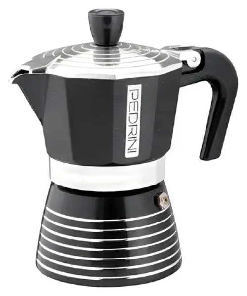 Pedrini Infinity čierna / Moka kanvička / 3 šálky / 0,15 l / hliník (100002164138)
