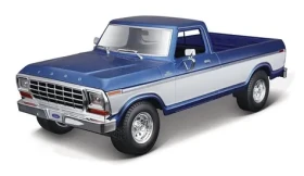 Maisto - 1979 Ford F150 Pick- UP, metal modrá, biela, 1:18