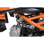 Mamido Detská benzínová motorka RamiGO ULTRA 66 125CC oranžová