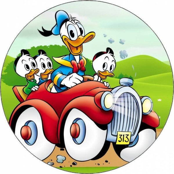 Jedlý papier Kačer Donald so švagrovcami 19,5 cm - Pictu Hap - Pictu Hap