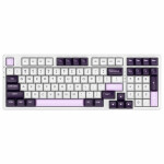 VGN V98 Pro Crystal Wine - Blackcurrant / Bezdrôtová herná klávesnica / mechanická / 2.4GHz + Bluetooth / US Layout (V98 PRO V2 CWBC)