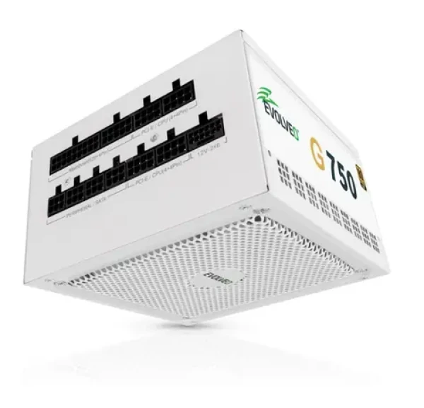Evolveo G750 biela / zdroj ATX 3.1 / 750W / 80 PLUS Gold / modulárny (G750-WH)