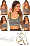 Trendy Workout Crop Top