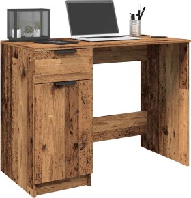 VidaXL Biurko, stare drevo, 100x50x75 cm, materiał drevopochodny
