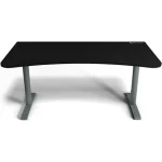 Arozzi ARENA Gaming Desk Frozen Grey Black / Herný stôl / D: 160cm / Š: 82cm / V: 71cm-81cm (ARENA-FG-BK)