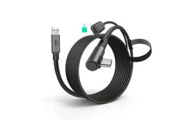 Kiwi design 5M Link Cable with charing 5m čierna / Cable pre virtuálnu realitu / 18W / USB 3.2 (QC-8U/HJT-542)