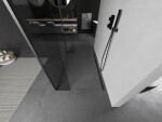 MEXEN/S - Kyoto Sprchová zástena WALK-IN voľne stojaca 90 x 30 x 30, transparent, grafit metal 800-090-030-222-95-00-030