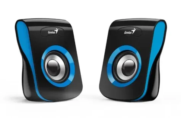 Genius SP-Q180 čierno-modrá / 2.0 / 6W / USB napájanie / ovládač hlasitosti / 3.5 mm jack (31730026403)
