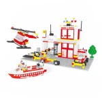 BLOXO 259829 Kompatibilná stavebnica hasiči stanice 368 ks