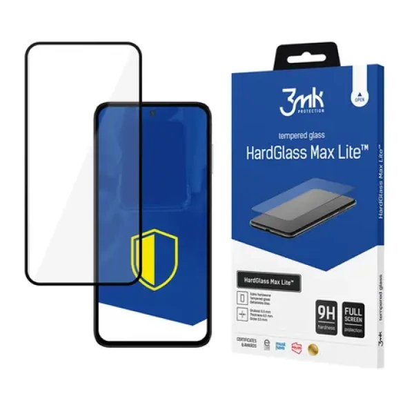 3mk HardGlass Max Lite čierna / Tvrdené sklo / Samsung Galaxy M35 5G