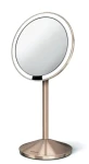 Simplehuman Kozmetické zrkadlo - Sensor Tru-lux LED osvetlenie / 10x zväčšenie / AKU ROSE GOLD (ST3010)