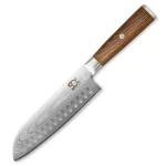 SOK Cocobolo White Damascus / Nôž santoku / 185 mm (DSK-BJSA7)
