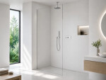 CERANO - Sprchová zástena Walk-in Crystal Ľ/P - 8 mm - bezvzperový systém - chróm, transparentné sklo - 140x200 CER-8050BD6804