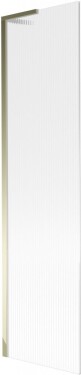 MEXEN/S - Next L vaňová zástena FIX 50 x 150, prúžky, zlatá 895-050-000-03-09-50
