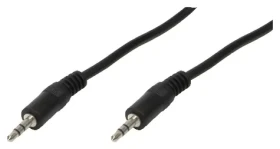 LogiLink Audio kábel Jack 3,5 mm - Jack 3,5 mm čierna / Audio kábel / 10 m (CA1053)