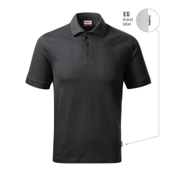 Pánske polo tričko Resist Heavy (ebony gray 94 (značka)) M