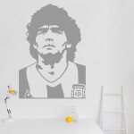 Veselá Stena Samolepka Diego Maradona Farba: béžová, Veľkosť: 60 x 42 cm