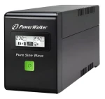 PowerWalker 600VA Pure Sine čierna / Záložný zdroj UPS / Line-Interactive / 360 W / LCD displej (VI 600 SW FR)