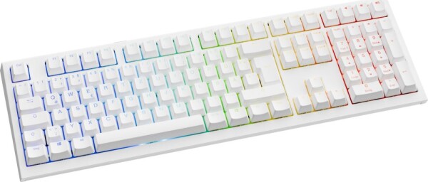Ducky Ducky One X Wireless Gaming-Tastatur, induktiv, Hot Swap, RGB - Ducky Inductive Switch, ISO (DE), weiß