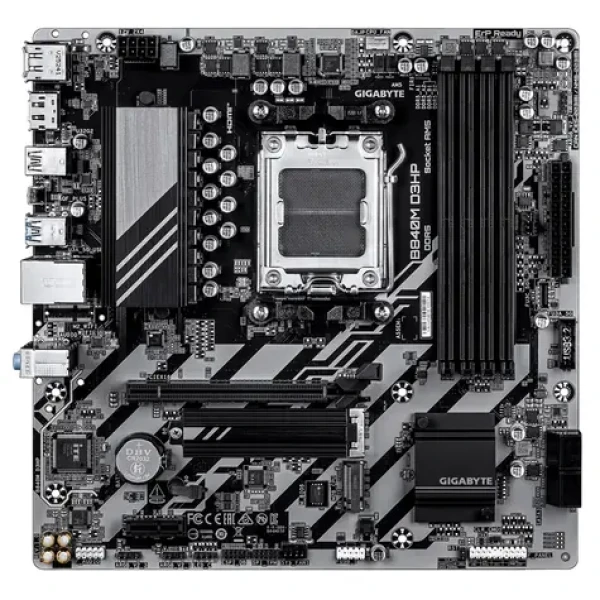 GIGABYTE B840M D3HP / Základná doska / AM5 / 4X DDR5 / PCIe 4.0 x16 / GLAN / mATX (B840M D3HP)
