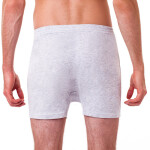 Voľné pánske bavlnené boxerky COTTON BOXER - Bellinda - šedá 3XL